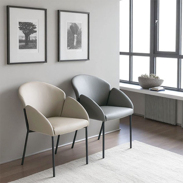 【本革×おしゃれ】モダンダイニングチェア 2脚セット Earth（アース） 高級感と快適性を両立した椅子-8