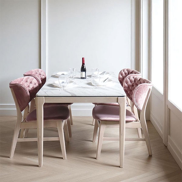 やさしさを形に ふっくら背もたれ×キルティング おしゃれで座り心地抜群のダイニングチェア-8