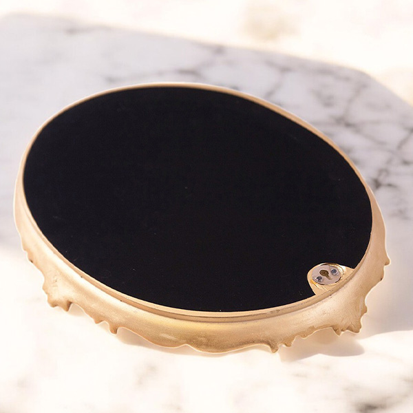 ▼ロココ調 オーバルミラー 鏡 ロココデコ オーバルウォールミラー 壁掛け鏡（ホワイト）｜Y-KAGU