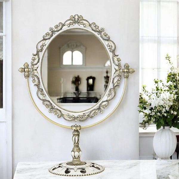 ジュエルスタンドミラー（卓上ミラー） オーバル オデリー｜Y-KAGU