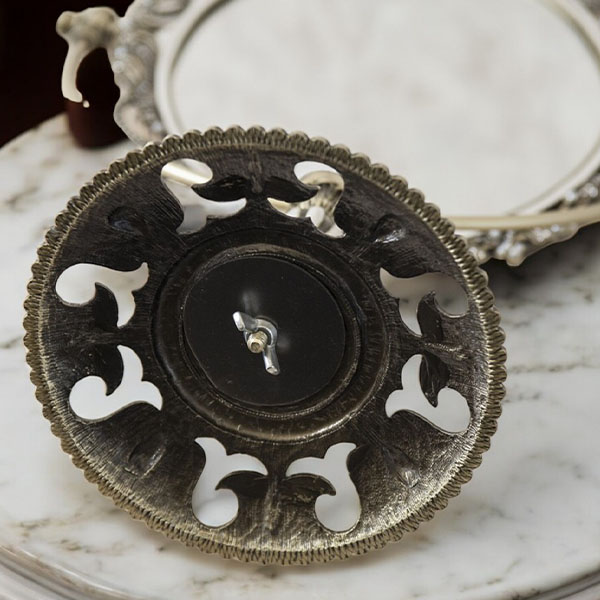 ロココ調 クラシック卓上スタンドミラー 幅32cm×高さ42cm 角度調整可能 エレガントデザイン ギフト＆サロン向け おしゃれ-10