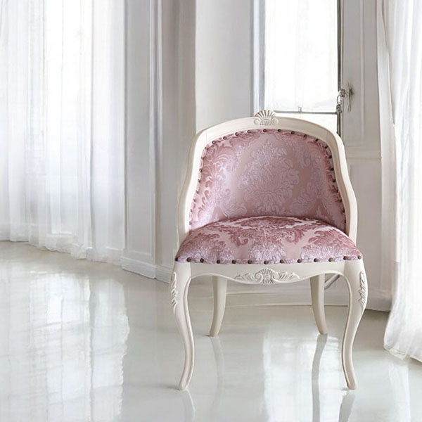 猫脚★ダイニングテーブルセット★白★ホワイト★4人掛け★ロココ調★おしゃれ★輸入家具-7