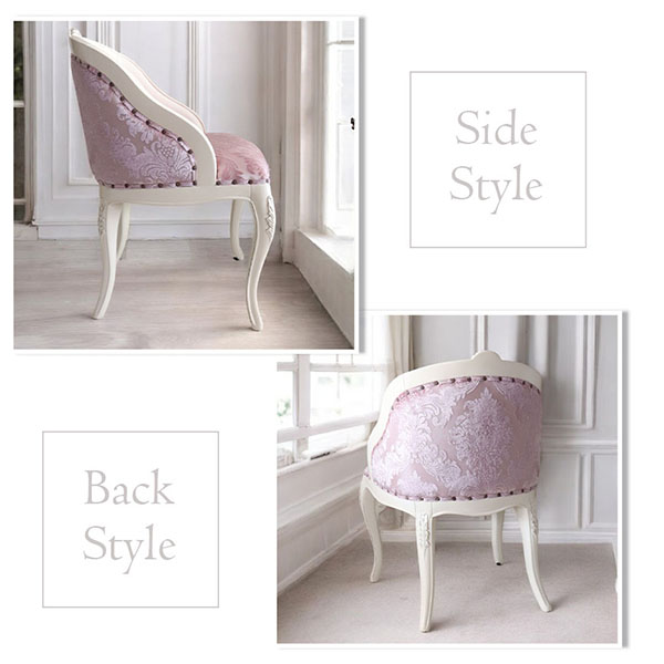 猫脚★ダイニングテーブルセット★白★ホワイト★6人掛け★ロココ調★おしゃれ★輸入家具-13