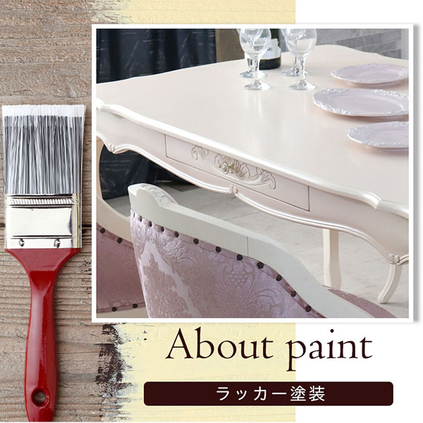 猫脚★ダイニングテーブルセット★白★ホワイト★6人掛け★ロココ調★おしゃれ★輸入家具-21