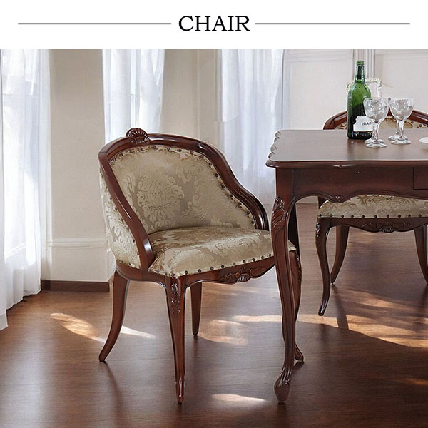 猫脚★ダイニングテーブルセット★茶★ブラウン★4人掛け★アンティーク調★おしゃれ★輸入家具-6