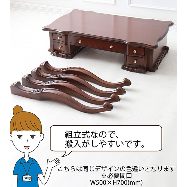 猫脚★デスク★おしゃれ★白家具★机★在宅★輸入家具★アイボリー★ホワイト★白-8