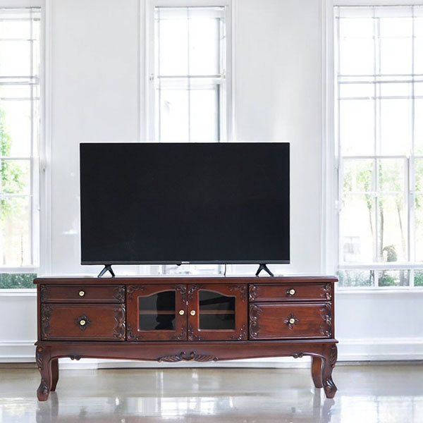 アンティーク調,輸入家具,テレビ台,135cm,木製,猫脚,おしゃれ-6