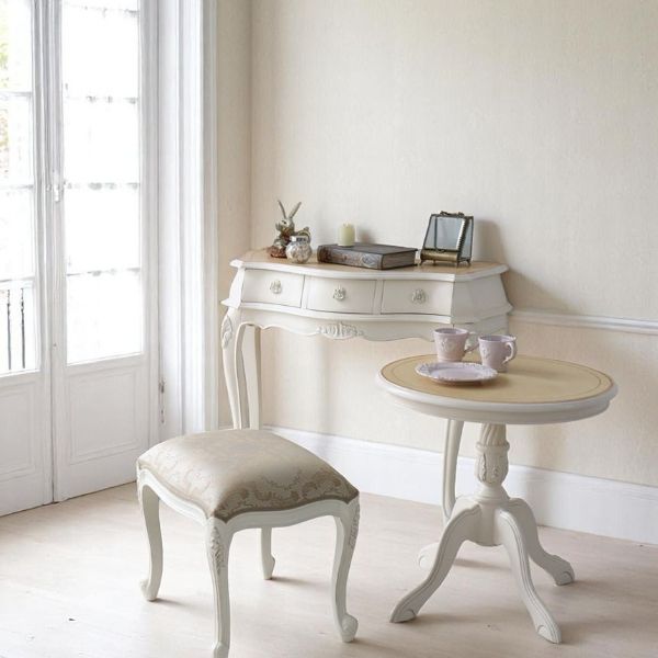 姫系 猫脚 コンソールデスク 幅90cm 在宅ワーク対応 レーザ調天板 アイボリー 白 ホワイト おしゃれ 玄関収納 白家具 店舗什器-6