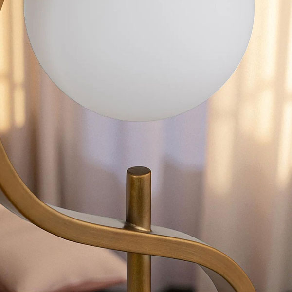 LED対応 テーブルランプ 高さ81cm ゴールド ホテルライク おしゃれ照明 デスクライト 間接照明 インテリア 高級 スタンドライト-4