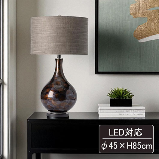 LED対応 テーブルランプ 吹きガラス 琥珀色 高さ85ｃｍ 間接照明 デスクライト ホテルライク 高級 新築祝い おしゃれ スタンドライト-7