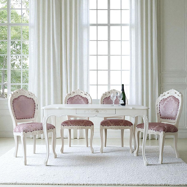 Y-KAGUオリジナル ヨーロピアンクラシック ダイニングセット5P(四人