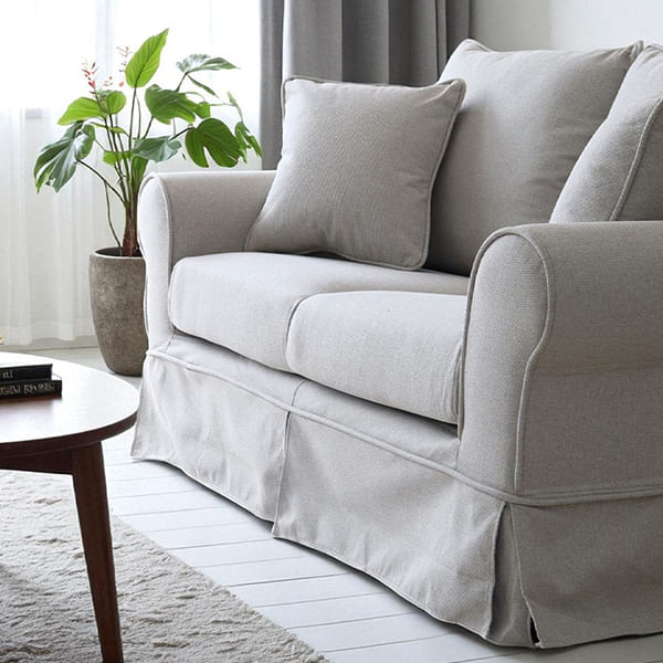 カバーリングソファ,撥水生地、ペットに強い,クラシックソファ,フレンチグレー,2人掛け,二人掛け-4