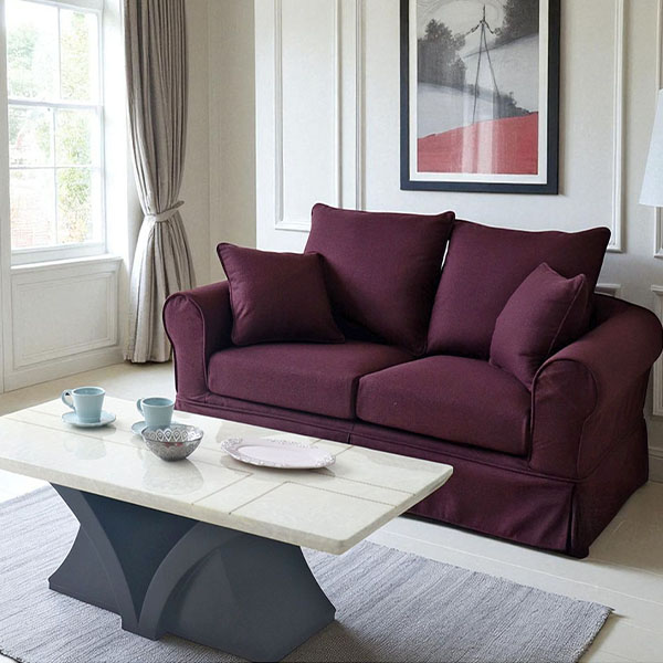 Y-KAGUオリジナル 洗える カバーリングソファ フレンチパープル 2P （2