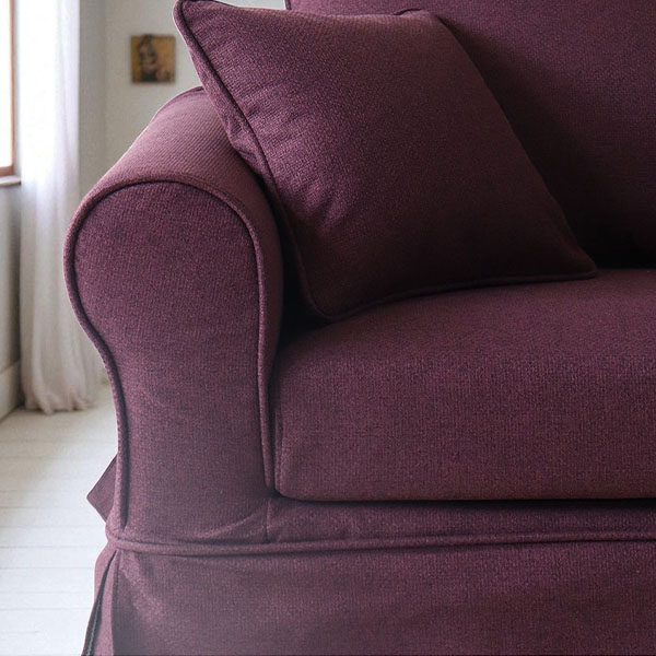 Y-KAGUオリジナル 洗える カバーリングソファ フレンチパープル 2P （2