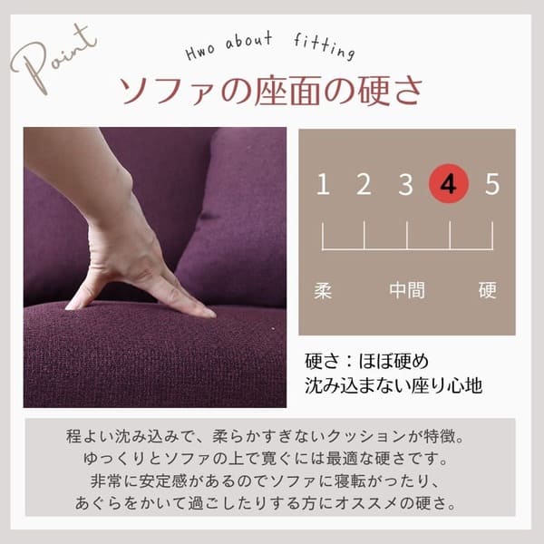 カバーリングソファ,撥水生地、ペットに強い,クラシックソファ,フレンチパープル,2人掛け,二人掛け-8