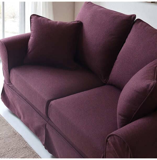 カバーリングソファ,撥水生地、ペットに強い,クラシックソファ,フレンチパープル,2人掛け,二人掛け-15