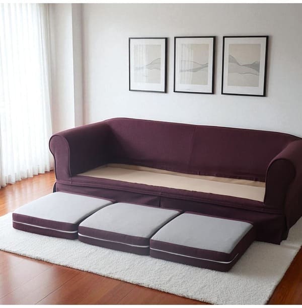 カバーリングソファ,撥水生地、ペットに強い,クラシックソファ,フレンチパープル,2人掛け,二人掛け-17