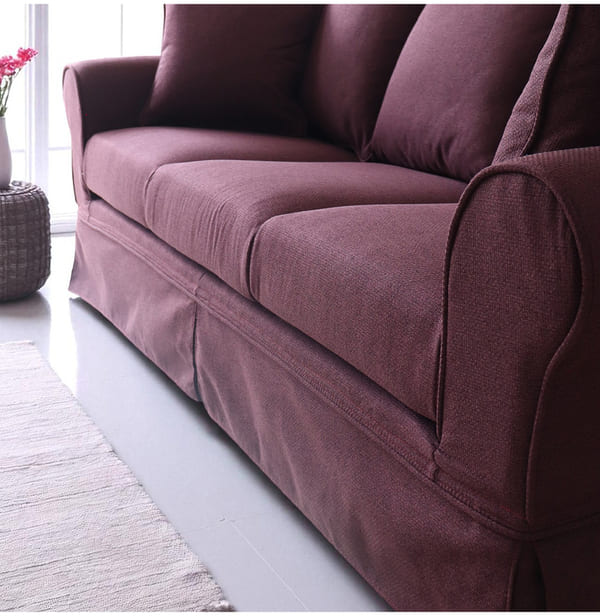 カバーリングソファ,撥水生地、ペットに強い,クラシックソファ,フレンチパープル,3人掛け,三人掛け-4