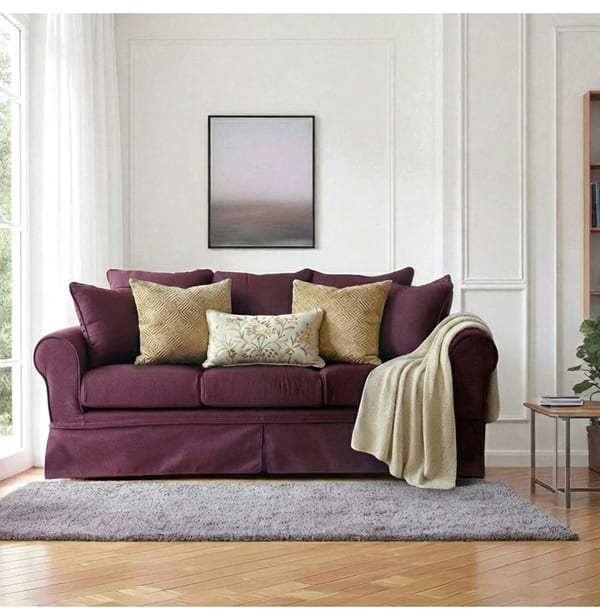 カバーリングソファ,撥水生地、ペットに強い,クラシックソファ,フレンチパープル,3人掛け,三人掛け-14