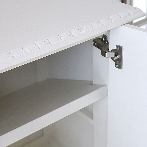 フレンチテイスト カントリーグレース 両開きキャビネット 幅