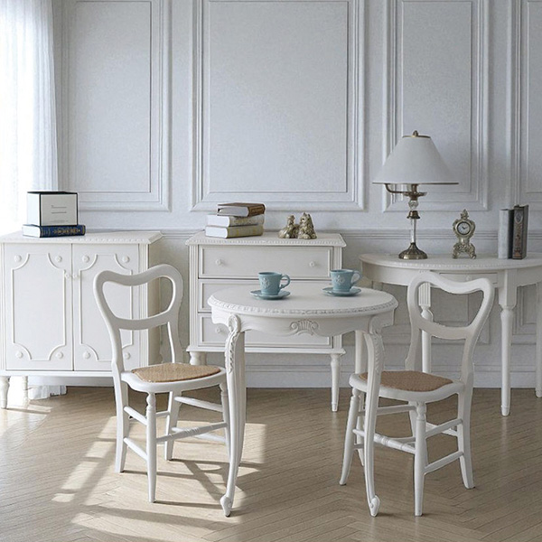 フランス風家具,アンティーク調,輸入家具,白家具,ホワイトインテリア,3段チェスト,引出-5