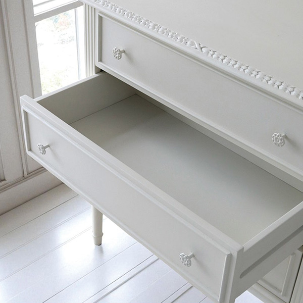 フレンチテイスト カントリーグレース 3段ワイドチェスト（引出） 幅