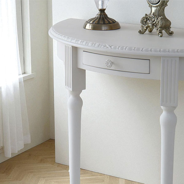 フランス風家具,アンティーク調,輸入家具,白家具,ホワイトインテリア,コンソールテーブル-12