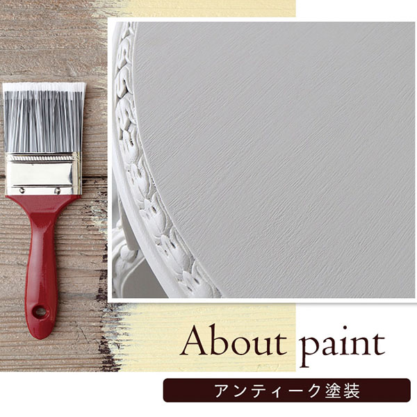 フランス風家具,アンティーク調,輸入家具,白家具,ホワイトインテリア,ダイニングテーブル,ラウンド,円形-2