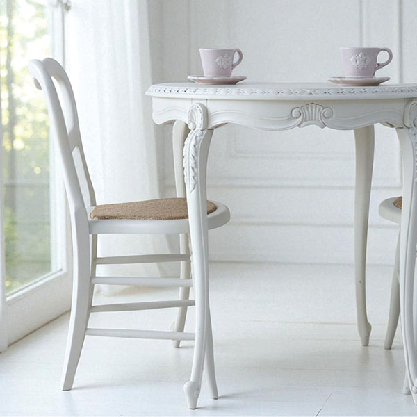 フランス風家具,アンティーク調,輸入家具,白家具,ホワイトインテリア,ダイニングテーブル,ラウンド,円形-13