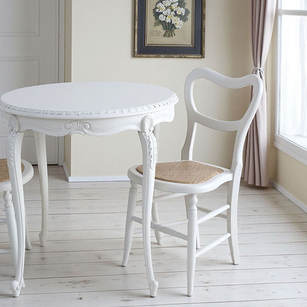 フランス風家具,アンティーク調,輸入家具,白家具,ホワイトインテリア,ダイニングチェア,椅子,イス-4
