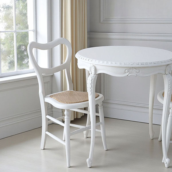 フランス風家具,アンティーク調,輸入家具,白家具,ホワイトインテリア,ダイニングチェア,椅子,イス-9