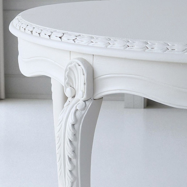 フランス風家具,アンティーク調,輸入家具,白家具,ホワイトインテリア,ダイニングセット,二人掛け,ダイニングテーブルセット-2