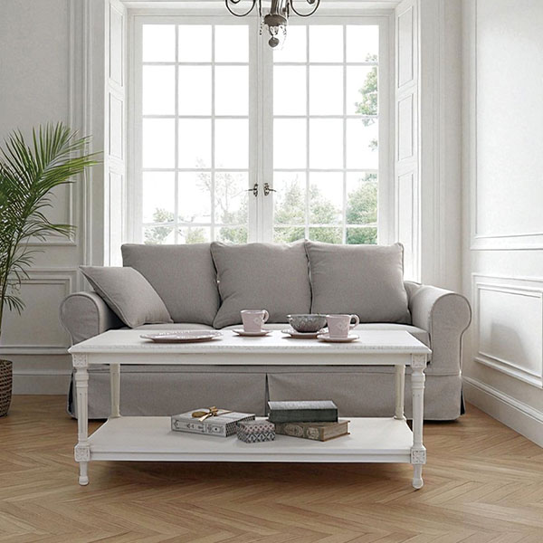 フレンチテイスト カントリーグレース センターテーブル 幅120cm