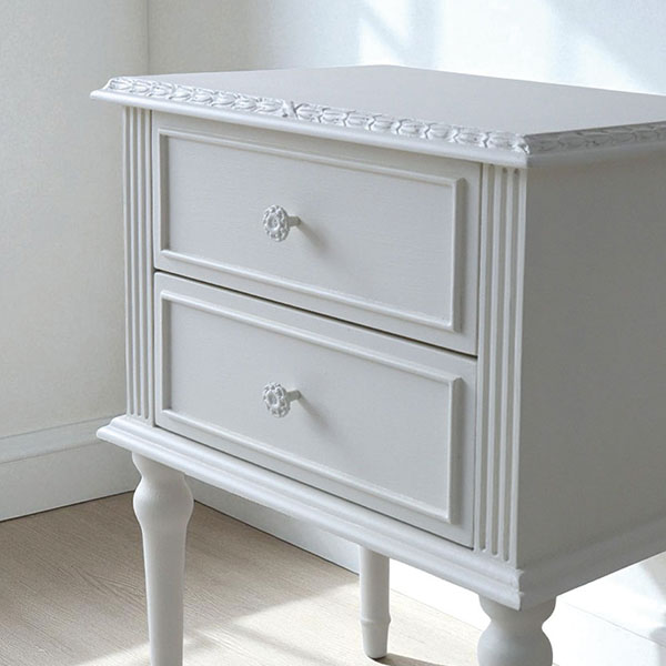 フランス風家具,アンティーク調,輸入家具,白家具,ホワイトインテリア,ナイトテーブル,ミニチェスト-12