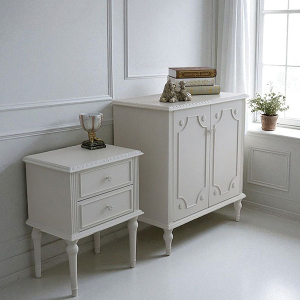 フレンチテイスト カントリーグレース ナイトテーブル（チェスト） 幅