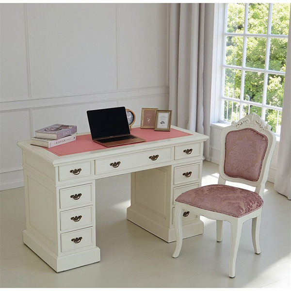 プレジデントデスク★学習机★社長椅子★おしゃれ★かわいい★ピンク★デスク★120cm★ロココ調-6