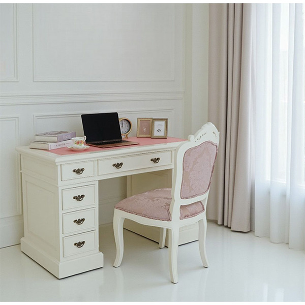 プレジデントデスク★学習机★社長椅子★おしゃれ★かわいい★ピンク★デスク★120cm★ロココ調-11