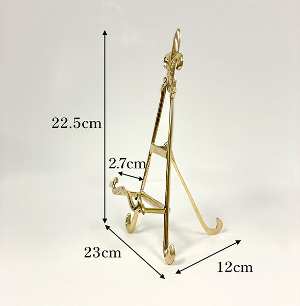 真鍮製 アンティーク調 イーゼルスタンド｜Y-KAGU(輸入家具屋さん.com)