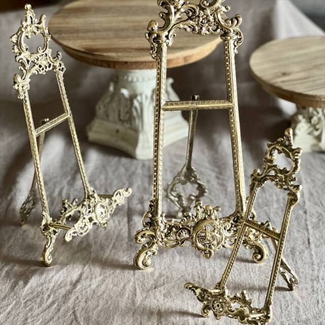 3サイズ】 真鍮製 アンティーク調 イーゼルスタンド｜Y-KAGU(輸入家具