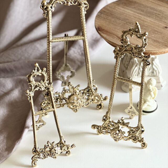 ヴィンテージ　大型イーデル　真鍮　イタリア製 楽天市場】イタリア製 真鍮 イーゼル Sサイズアンティーク