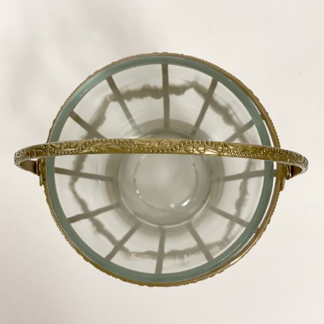 全2色】 真鍮製 アンティーク調 ガラスバスケット 花瓶 ｜Y-KAGU(輸入