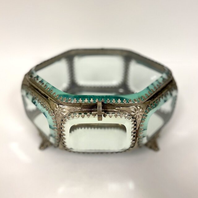 真鍮製 アンティーク調 ジュエリーボックス 小物入れ-4