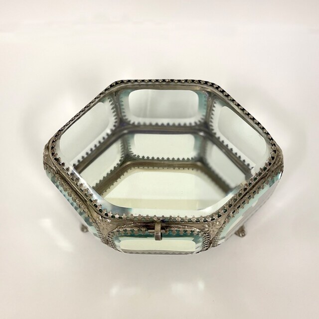 真鍮製 アンティーク調 ジュエリーボックス 小物入れ-6