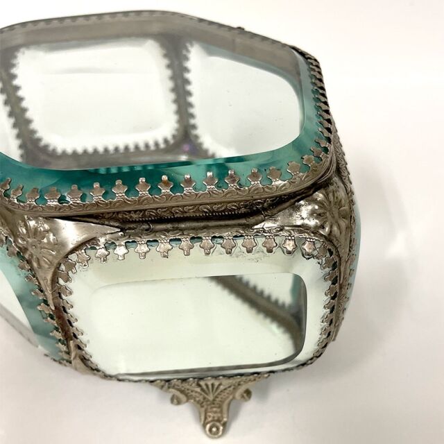 真鍮製 アンティーク調 ジュエリーボックス 小物入れ-7