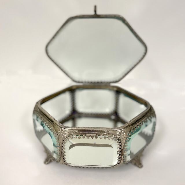 真鍮製 アンティーク調 ジュエリーボックス 小物入れ-8