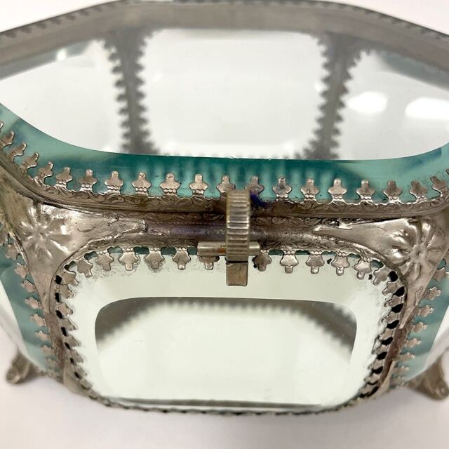 真鍮製 アンティーク調 ジュエリーボックス 小物入れ-9