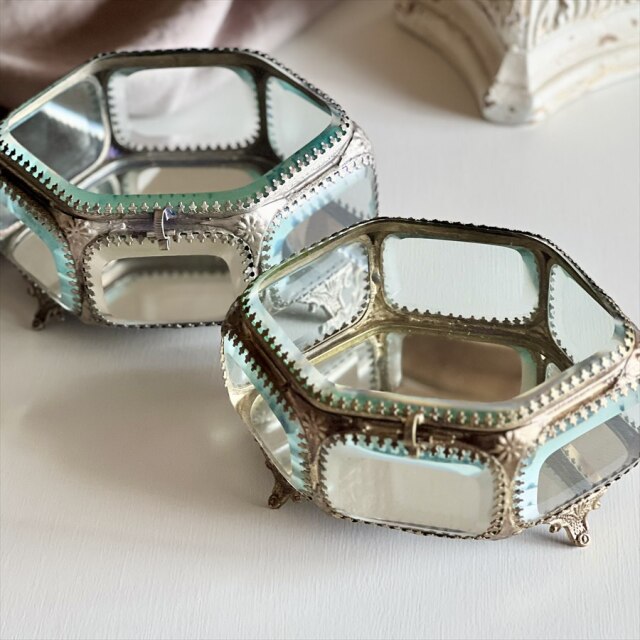 真鍮製 アンティーク調 ジュエリーボックス 小物入れ-13