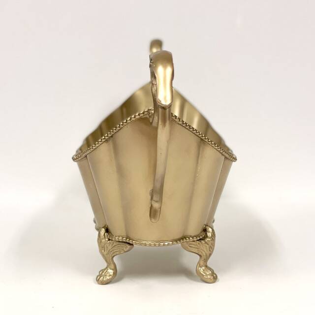 真鍮製 アンティーク調 オーバルコンテナ 小物入れ-10