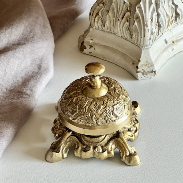 アンティーク調,デスクベル,ゴールド,アルミニウム製,クラシック,呼び鈴,インテリア雑貨,おしゃれ,ヨーロピアン-3