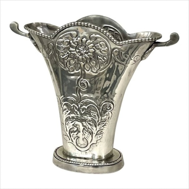 真鍮製,アンティーク調,フラワーベース,花瓶,プランター,ゴールド,シルバー,クラシック装飾,おしゃれ,店舗什器-2